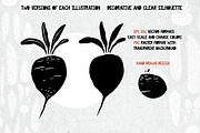 90 Linocut Vegetables Silhouettes, a Graphic by PicByKate (Thumbnail 4 of 7)