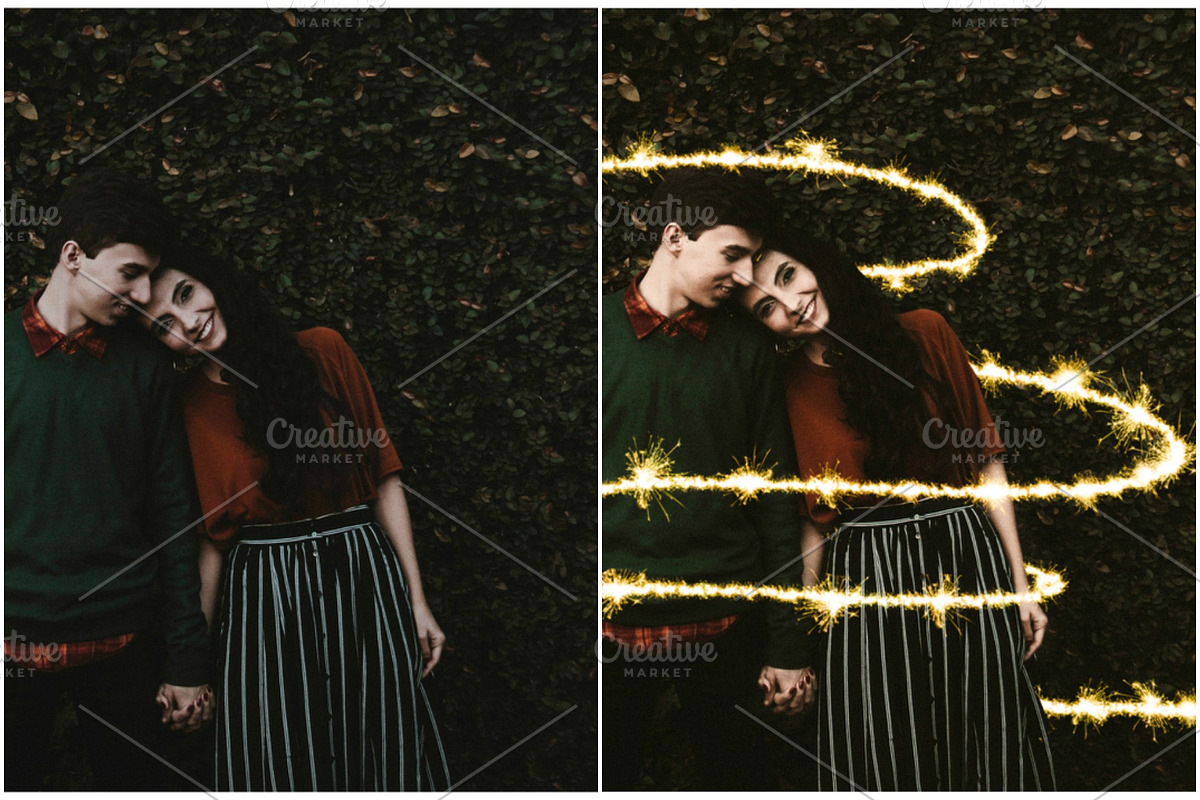 Valentine's sparklers Overlays, an Object Graphic by ArtuscoDesign (Photo 5 of 6)