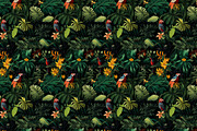 Jungle pattern, a Pattern Graphic by AlexandraTret (Thumbnail 2 of 3)