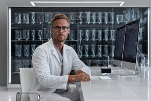 AI-driven innovation in modern medical labs, a Health & Medical Photo by OSORIOartist