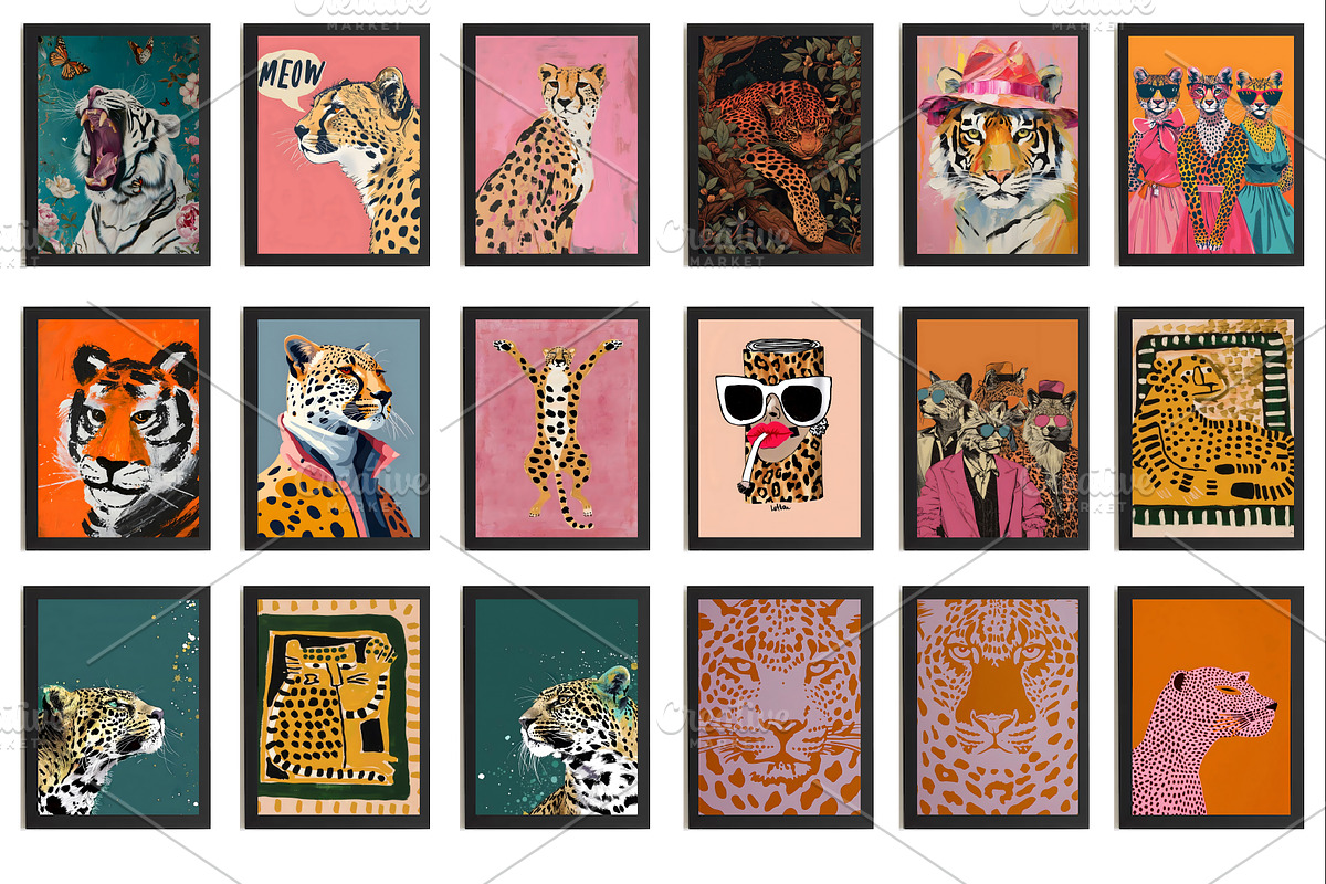 Tiger wall print, animal wall poster, an Animal Photo by Chipshpow Graphics (Photo 4 of 7)