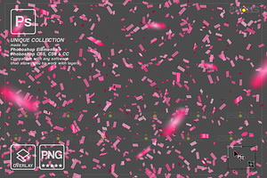 Gender Reveal Confetti Overlay