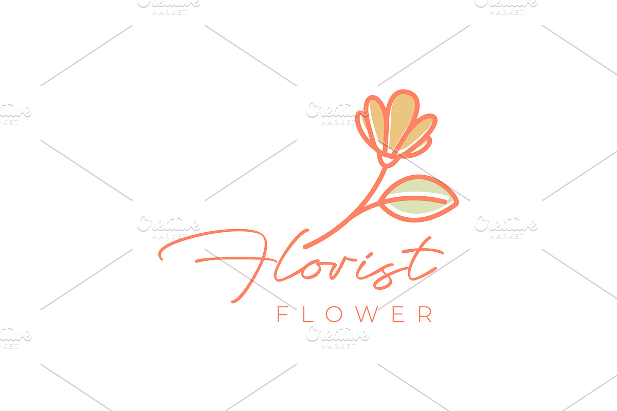 daisy flower feminine logo, a Branding & Logo Template by devastd