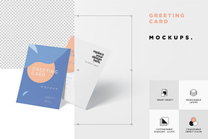 5x7 Vertical Invitation Card Mockups