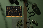 Radiant Black New Year Card | Canva, a Card Template by WynterLife Studio (Thumbnail 5 of 6)