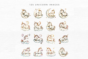 Cute Unicorn Clipart,, an Object Graphic by EllyandLima (Thumbnail 4 of 11)