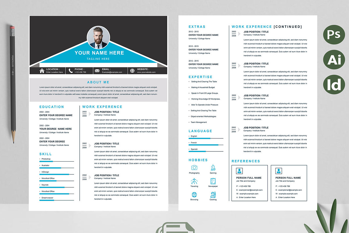 New Style Resume Template, a Resume Template by Attractive Resume (Photo 2 of 3)
