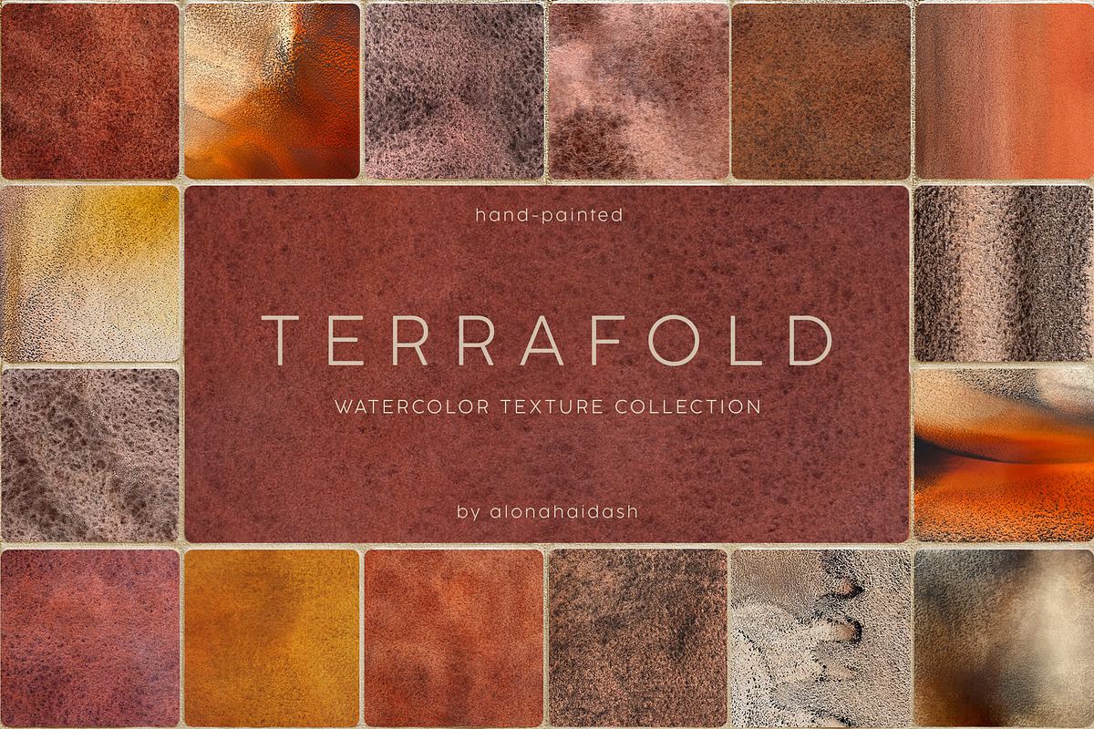 TERRAFOLD · 52 Watercolor Textures, a Texture Graphic by alonahaidash (Photo 1 of 14)