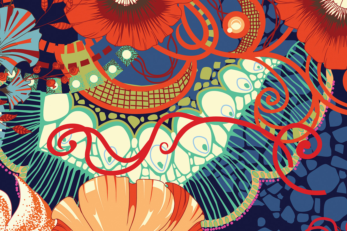 11 floral abstract patterns preview 3