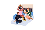 People exchange gifts, presents set, a Person Illustration by PaperTrident (Thumbnail 4 of 7)