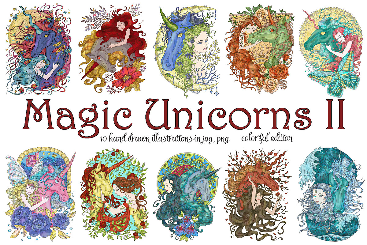 Magic Unicorns, part II, an Animal Illustration by Samiramay (Photo 1 of 5)