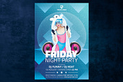 Friday Night Party, a Flyer Template by doghead (Thumbnail 4 of 4)