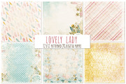 Lovely Pink Floral Background Paper, a Pattern Graphic by Carrie Stephens Art (Thumbnail 2 of 6)
