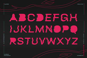 Glanterd - Distort Glitch Font