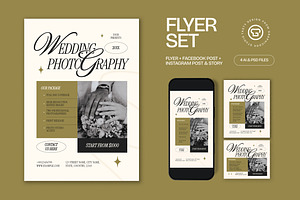 Photography Wedding Flyer, a Flyer Template by graphicook