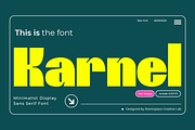 Karnel - Bold Minimalist Display, a Sans Serif Font by roomspace creative lab (Thumbnail 1 of 11)