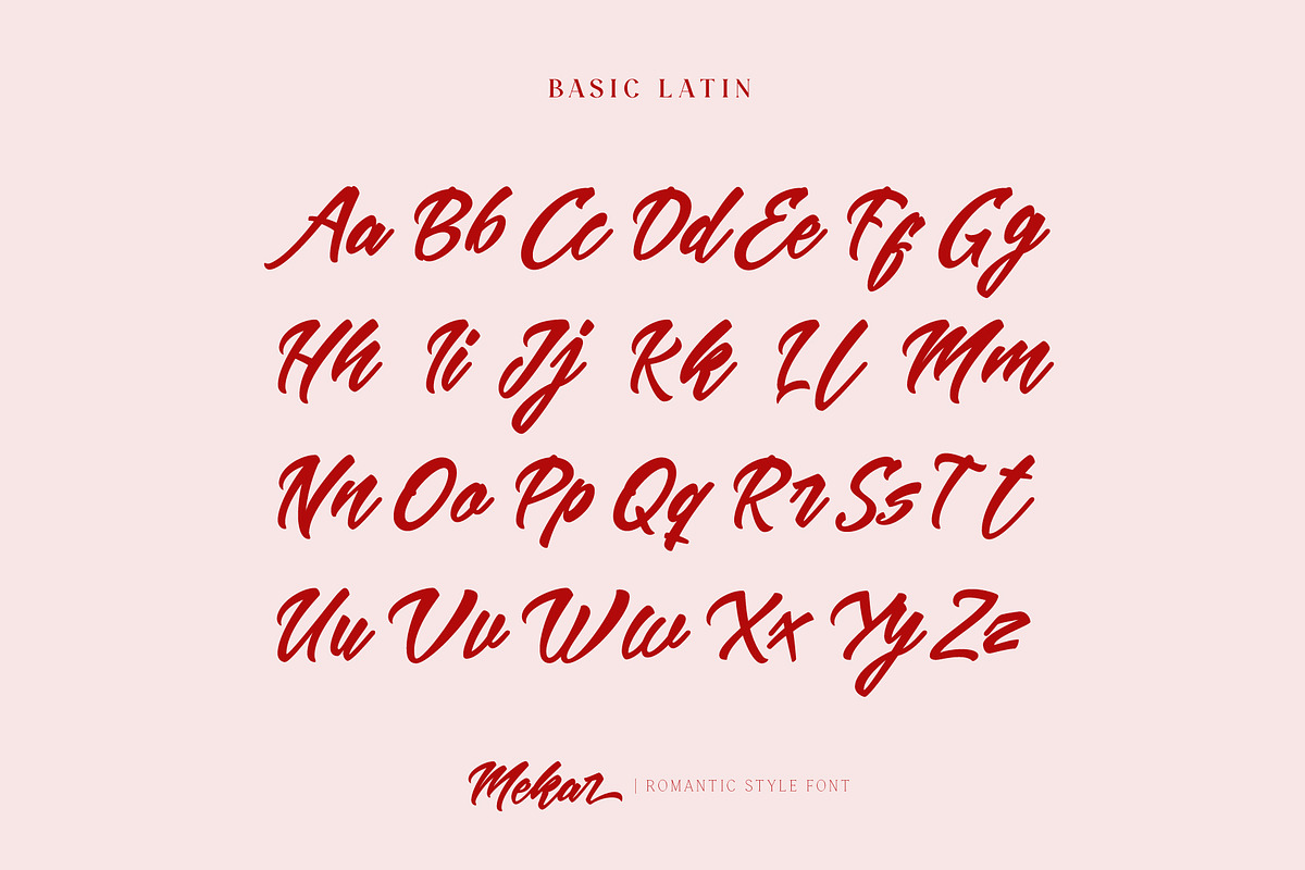 Mekar - Logotype, a Script Font by ShowUp! Studio (Photo 4 of 13)