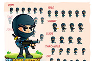 Ninja 2D Game Character Sprites, an Illustration by DionArtworks (Thumbnail 2 of 3)