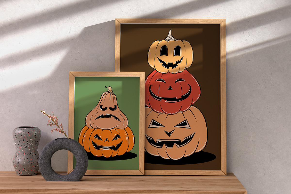 Pumpkins - Cartoon Collection, an Illustration by Alina Sh (Photo 7 of 7)