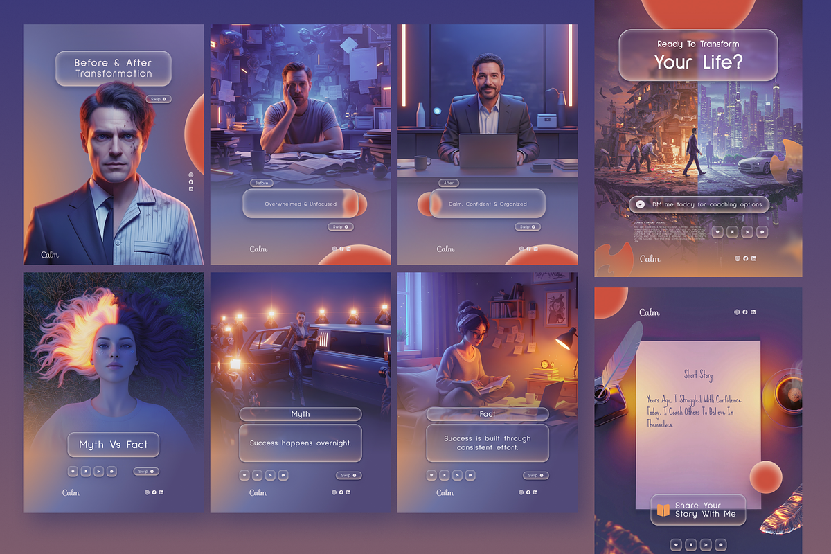Life Coaching Social Media Templates preview 3