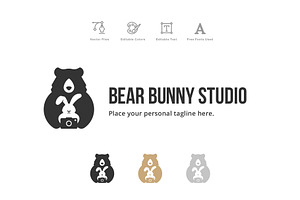 Bear Bunny Photography Studio Logo