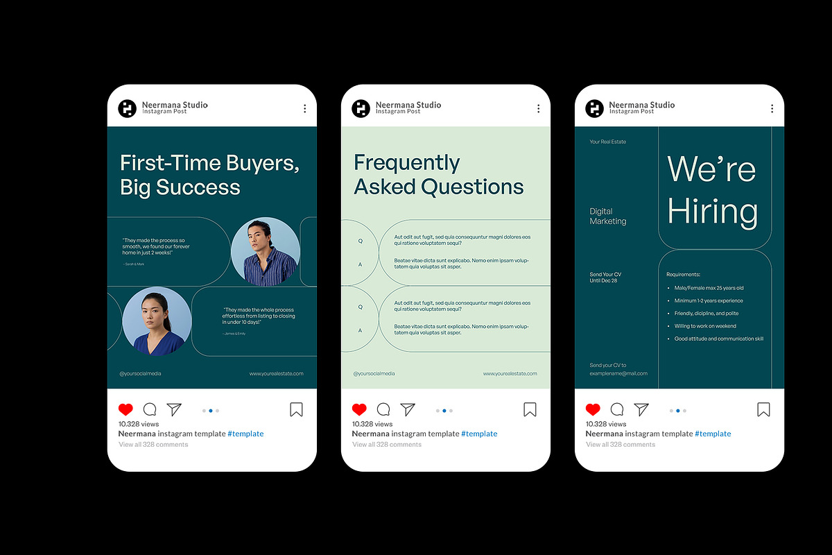 Real Estate IG Carousel preview 4