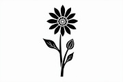 Modern Black Flower Design, an Illustration by jahid234 (Thumbnail 12 of 21)