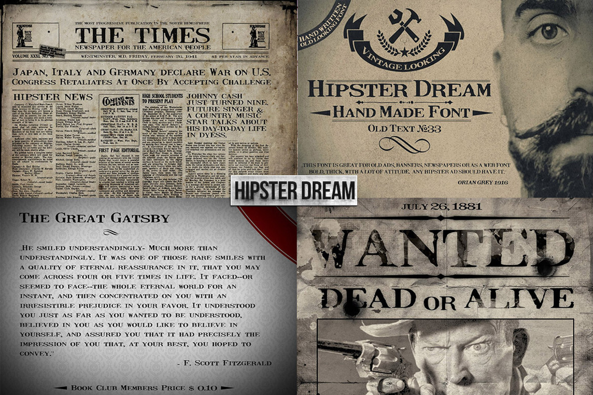7 Handmade Fonts Bundle preview 2