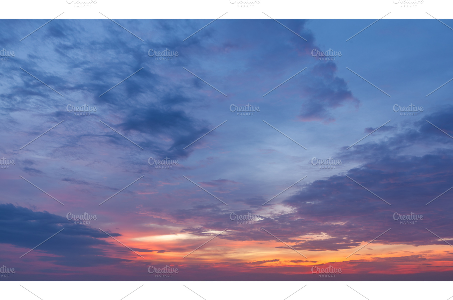 Sunset sky background, a Nature Photo by f9photos