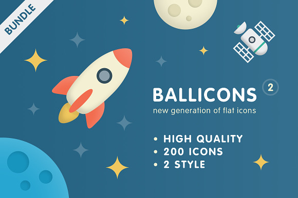 Ballicons 2 Bundle (200 Icons)