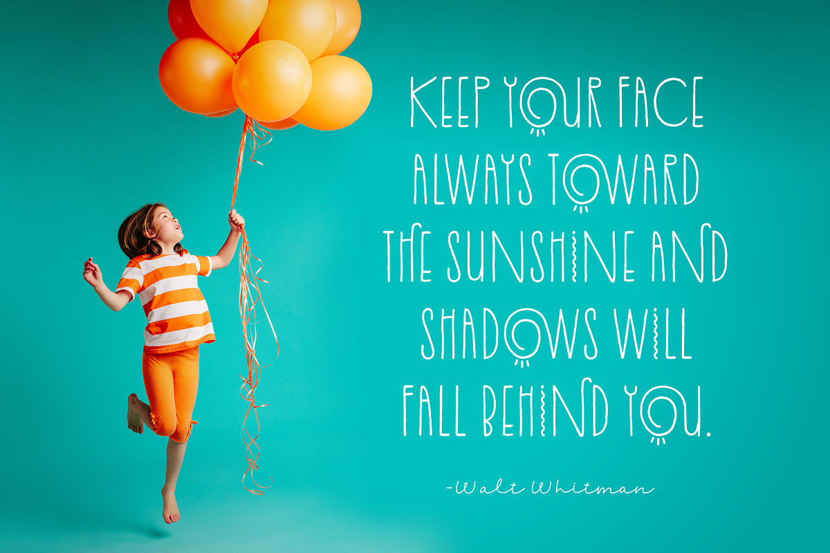 Pooling Around Font, a Sans Serif Font by Denise Chandler (Photo 3 of 7)