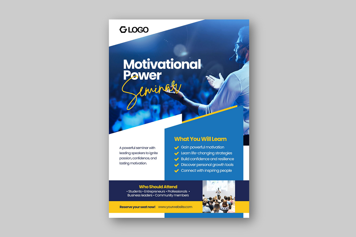 Motivational Power Seminar Flyer preview 5