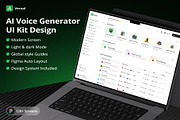 AI Voice Intelligence UI Kit, an UI Kit Template by Lumina_ui_ux202 (Thumbnail 1 of 8)