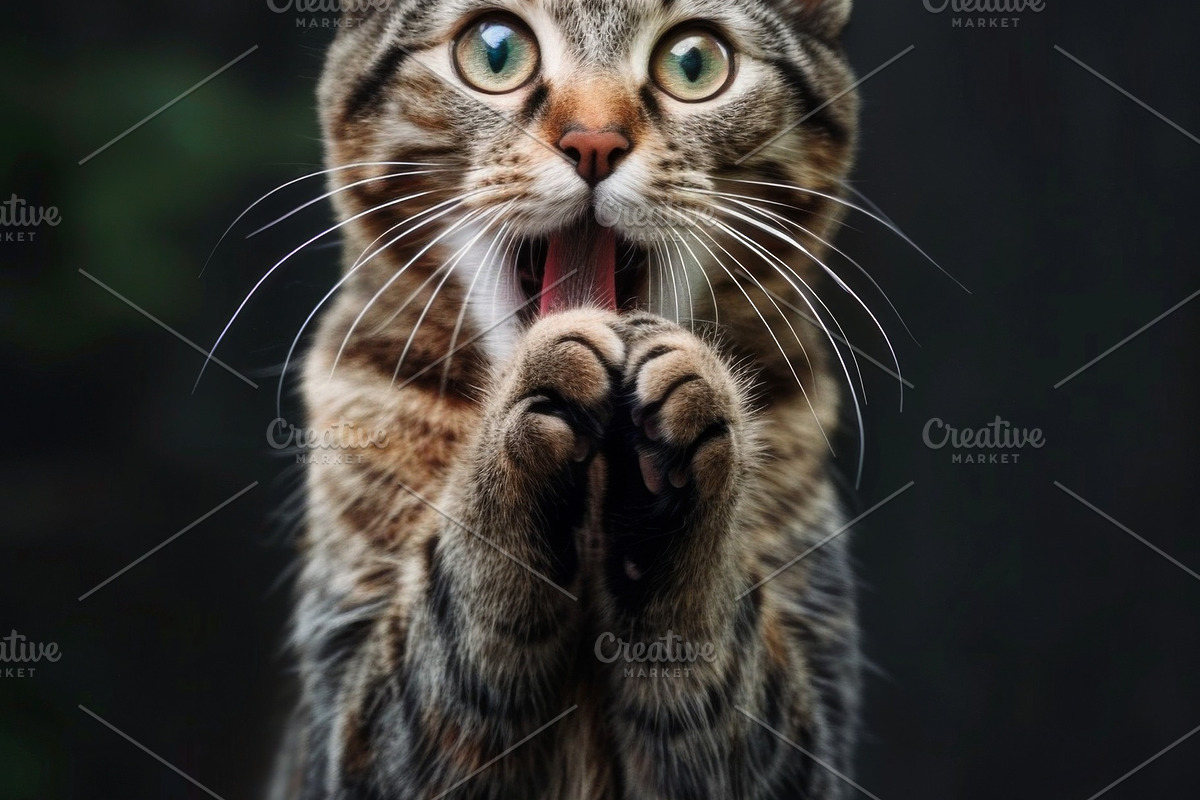 236 surprised animals, an Animal Photo by Handmadefont (Photo 25 of 241)
