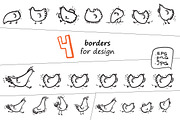 Wise Hens - 32 patterns+print, an Animal Illustration by Zooza Art (Thumbnail 7 of 10)