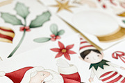 Watercolor Whimsical Christmas Set, a Decorative Illustration by Carol Lozove (Thumbnail 3 of 44)