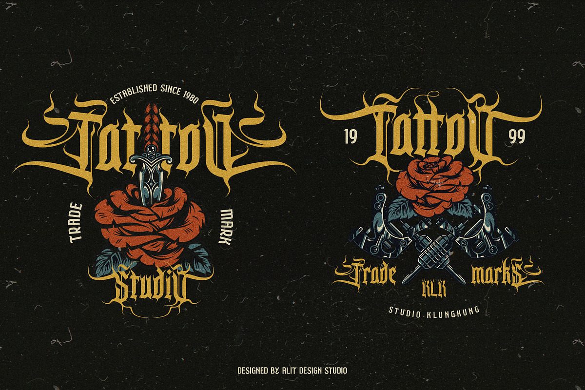 Burn Till Black Typeface, a Blackletter Font by alit design (Photo 10 of 20)