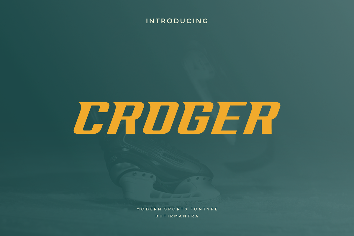 Croger - Modern Sport Typeface, a Serif Font by Letterna (Photo 1 of 4)