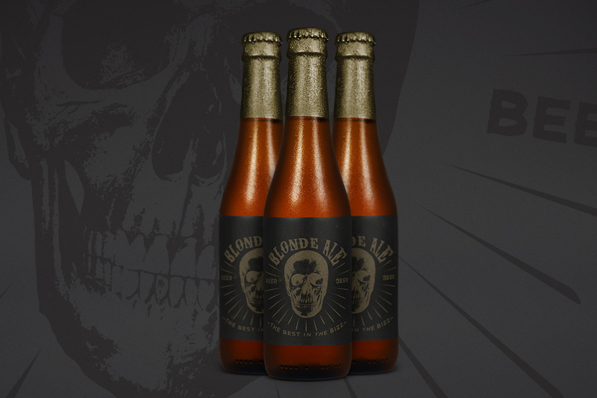 Blonde Ale Mock-Up, a Cups & Container Mockup by Palm Street Creative (Photo 2 of 3)