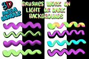 Procreate 3D Mega Bundle, a Brush Add-On by AlwaysBeColoring (Thumbnail 9 of 13)