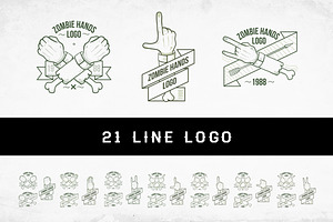 Zombiehands 21 Hand Drawn Logo