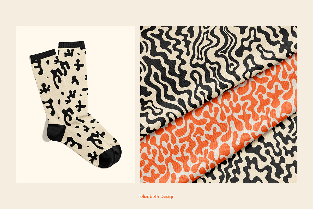 Organic Shapes Pattern Collection, a Pattern Graphic by Felizabeth Design (Photo 6 of 12)