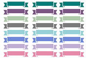 Colorful sticker banners Journals, an Illustration by Journals and More (Thumbnail 2 of 2)
