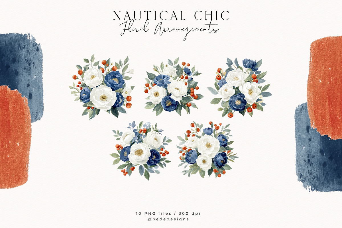 Nautical Chic Collection, a Decorative Illustration by PeDe Designs (Photo 15 of 29)
