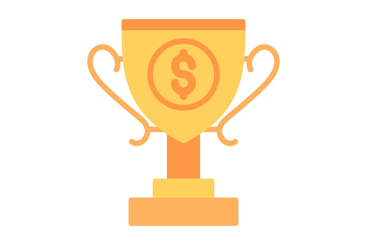 Trophy Flat Icon, a Duotone Icon by Pexelpy (Photo 1 of 2)