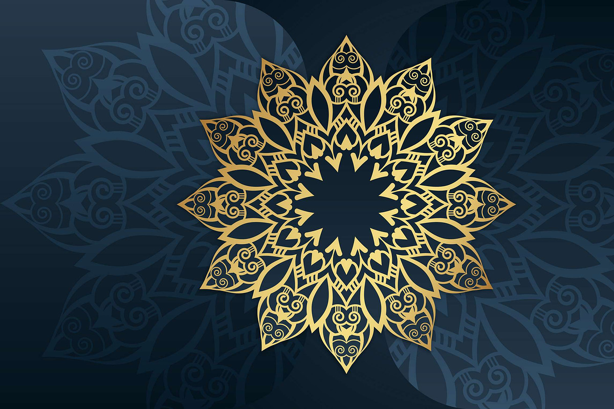 560+ Mandala Design Mega Collection, a Decorative Illustration by NJ Himel (Photo 221 of 289)
