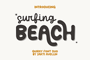 Surfing Beach Duo, a Handwritten Font by SaktiAvellin (Thumbnail 1 of 10)