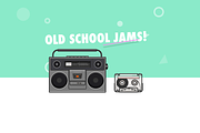 80s Retro Vector Illustration Pack, an Object Graphic by Dustin Weeres (Thumbnail 6 of 10)