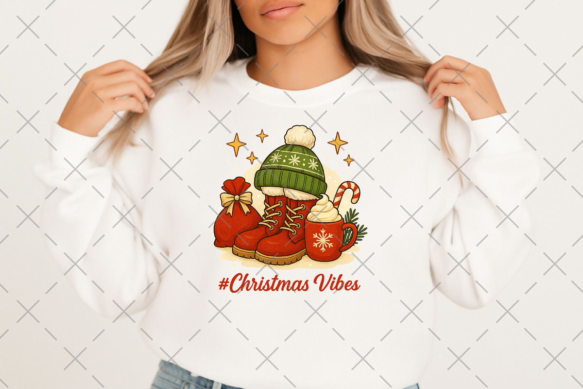 Christmas Vibes PNG, an Illustration by Craft Nest (Photo 3 of 6)