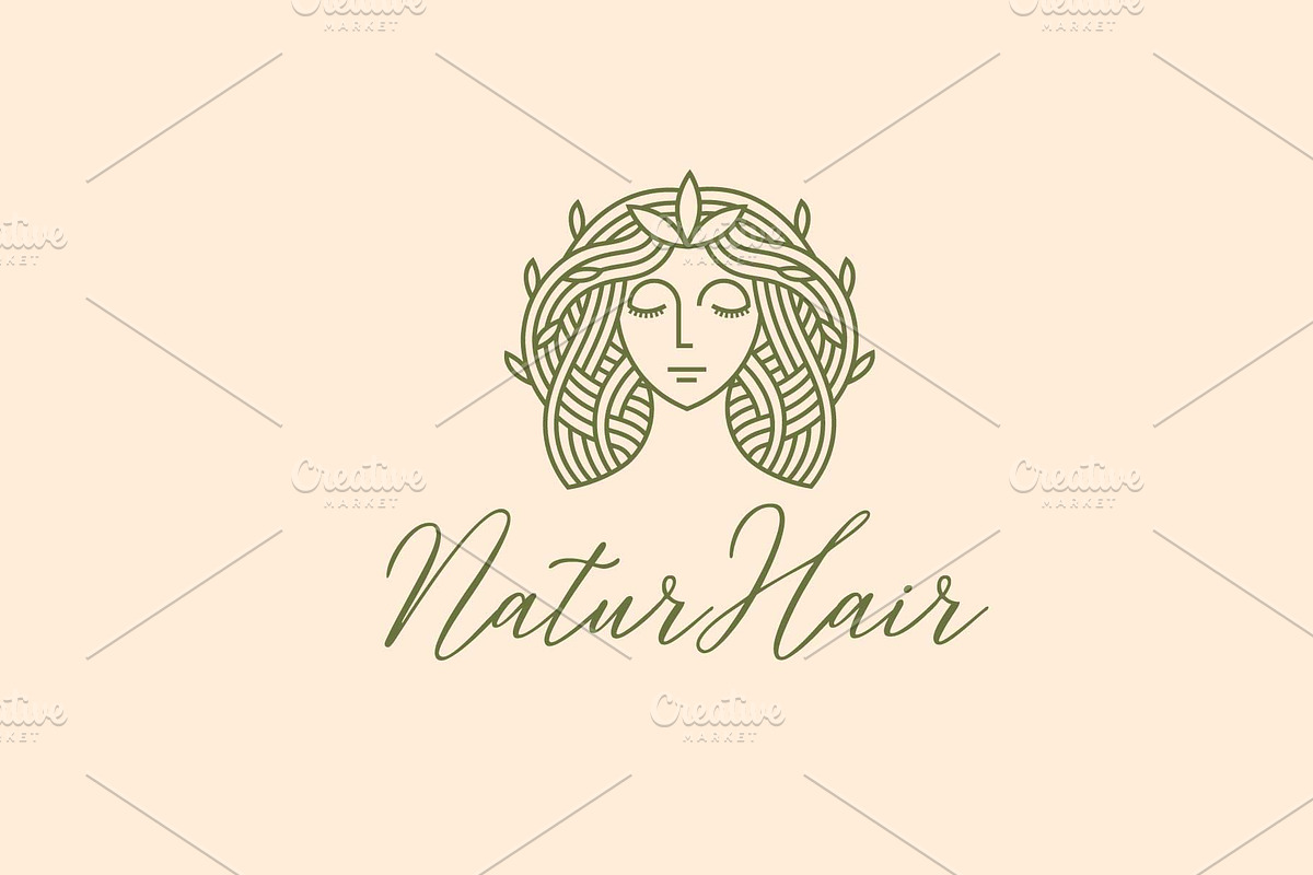natur hair logo, a Branding & Logo Template by Mariyana (Photo 2 of 4)
